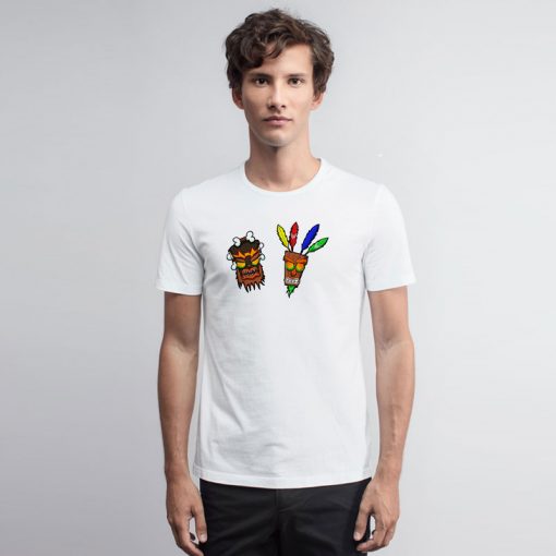 Crash Bandicoot Uka Uka et Aku Aku T Shirt