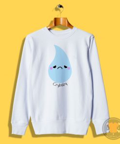 Cry Baby tear drop vector Sweatshirt