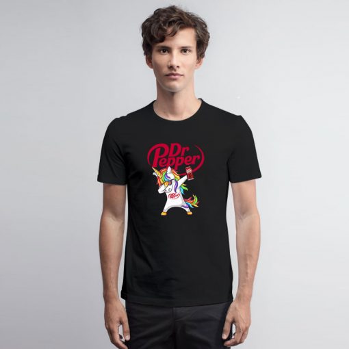 Dabbing Unicorn Love Dr Pepper T Shirt