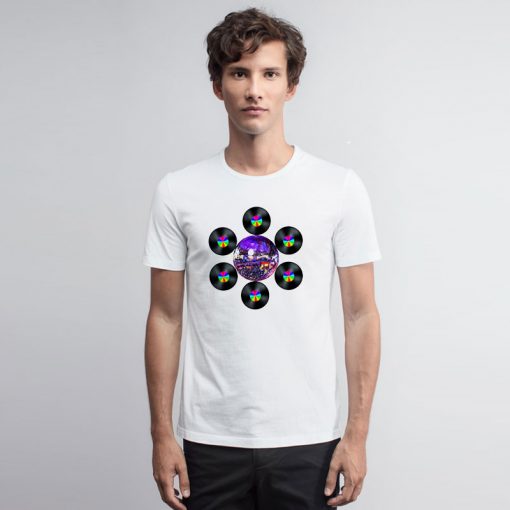 Disco Rainbow Album Flower T Shirt