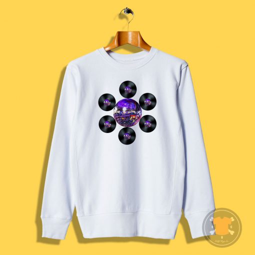 Disco Record Flower Sweatshirt