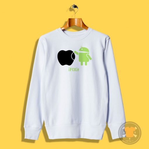 Droid ANDROID fix APPLE Sweatshirt