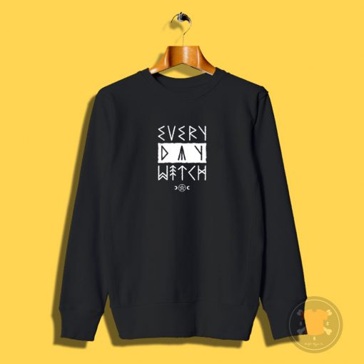 Every Day Witch Goth Runes Sweatshirt