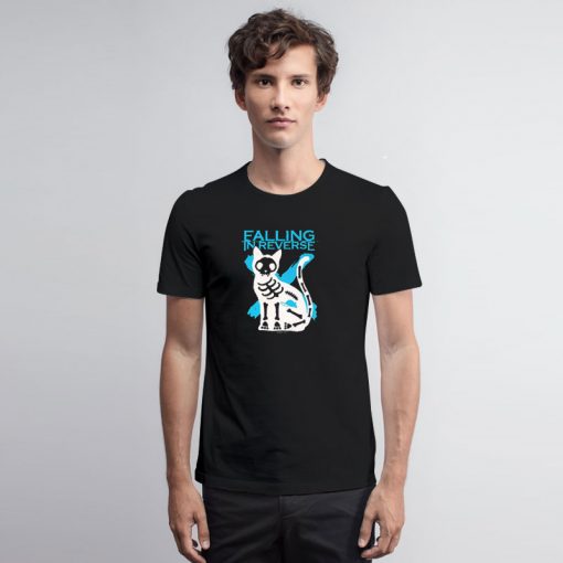 Falling In Reverse Skeleton Cat T Shirt