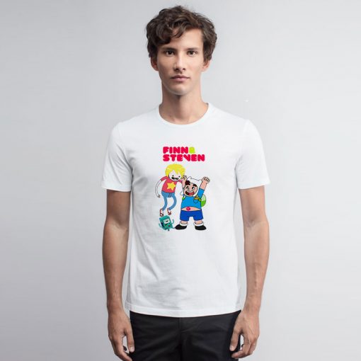 Finn and Steven Universe Character T Shirt