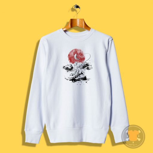 Fisherman red sun Sweatshirt