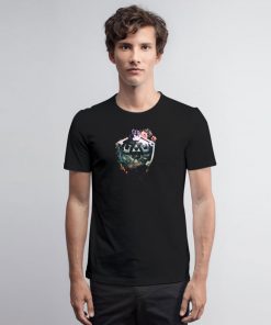 Floral Shield T Shirt