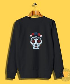 Flower Hearts Sugar Skull Sweatshirt