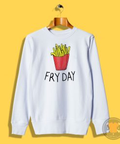 Fries Letter Print Sweatshirt