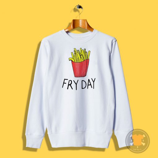 Fries Letter Print Sweatshirt