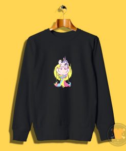 Funny Cute Pooping Rainbow Unicorn Sweatshirt