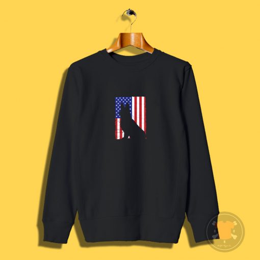 GERMAN SHEPERD FLAG Sweatshirt