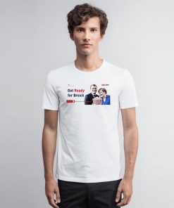 Get Ready For Brexit Spoof Macron Merkel Popcorn Time T Shirt