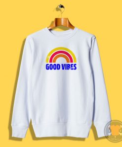 Good Vibes Rainbow Vintage Sweatshirt