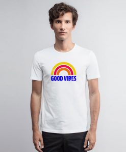 Good Vibes Rainbow Vintage T Shirt