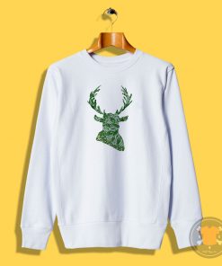 Green Mandala Deer Sweatshirt