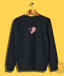 Grungy I Love Malaysia Heart Flag Sweatshirt