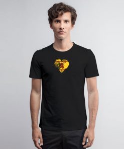 Grungy I Love Scotland Lion Rampant Heart Flag T Shirt