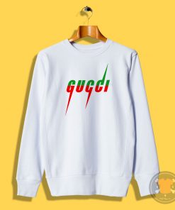 Gucci Blade Print White Sweatshirt