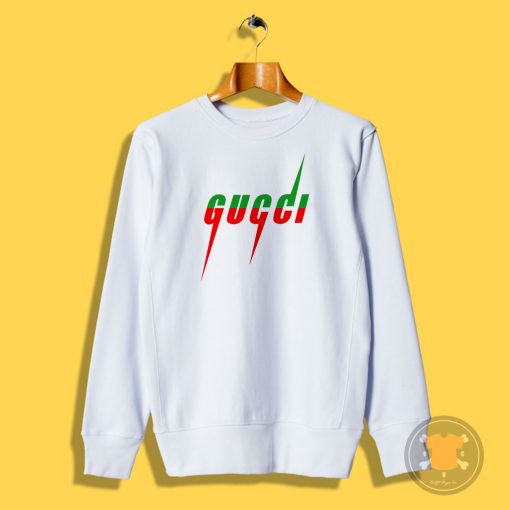 Gucci Blade Print White Sweatshirt