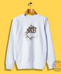 Hand Draw Cat Sweatshirt