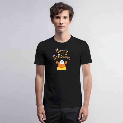 Happy Halloween Candy Corn Ghost T Shirt