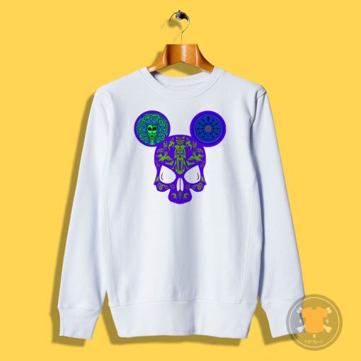 Haunted Mansion Mickey Skull Sweatshirt