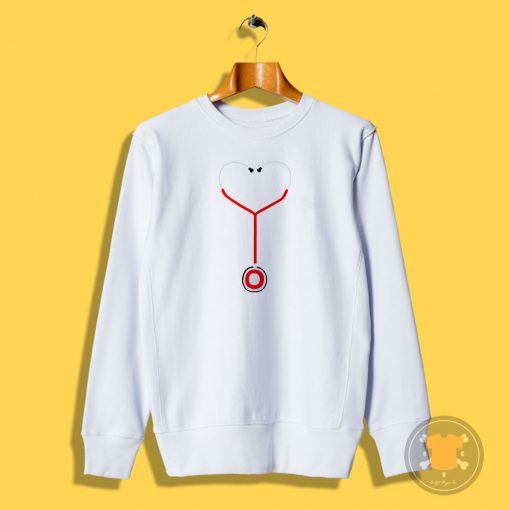 Heart Shaped Stethoscope Sweatshirt