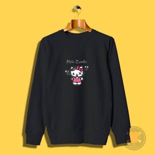 Hello Kitty Parody Hello Zombie Sweatshirt