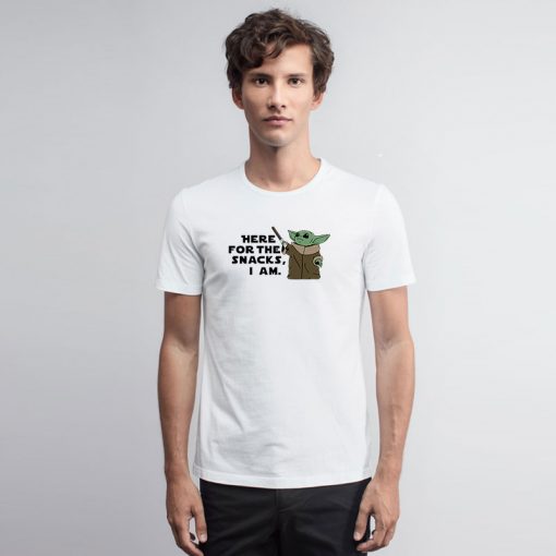 Here For The Snacks Yoda T Shirt