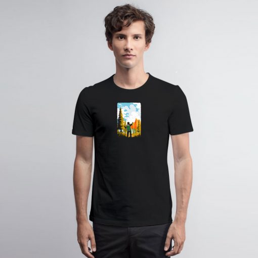 Hiking Recharging In Nature Outdoor Battery T Shirt