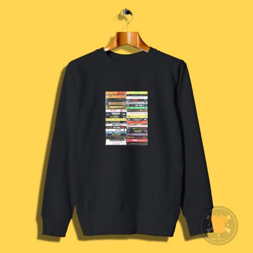 Hip Hop Casette Collection Retro Sweatshirt