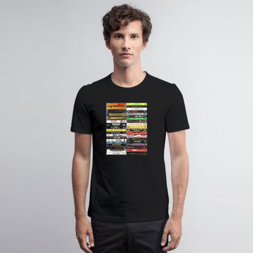 Hip Hop Casette Collection Retro T Shirt