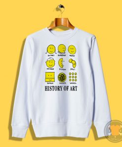 History of Art Smiley Face Sweatshirt