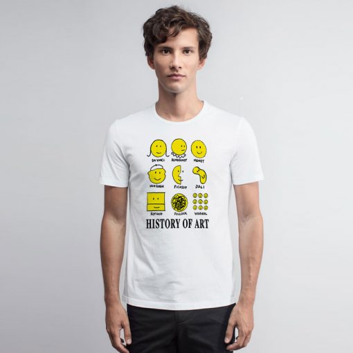 History of Art Smiley Face T Shirt