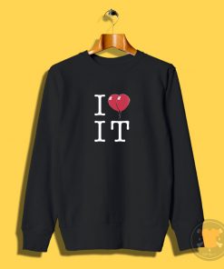 I Love IT Stephen King Horror Pennywise Sweatshirt