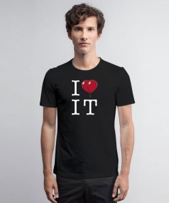 I Love IT Stephen King Horror Pennywise T Shirt