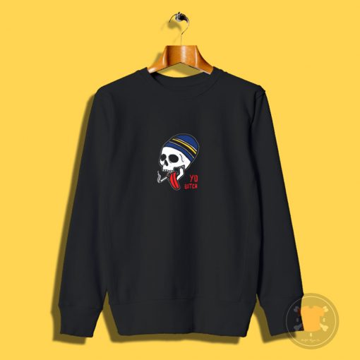 Jesse Pinkman Breaking Bad Smoking Skull Sweatshirt