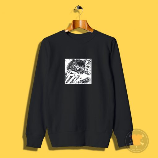 Junji Ito Cat Diary Anime Horror Sweatshirt