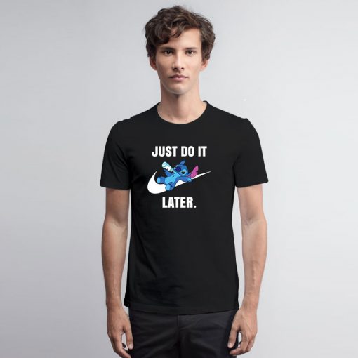 Just Do It Later Cute Baby Disney Stitch T Shirt