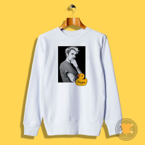 Justin Bieber Changes Duck Photo Album Sweatshirt