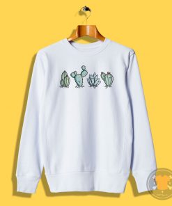 Kawaii Cute Cacti Desert Plants Sweatshirt