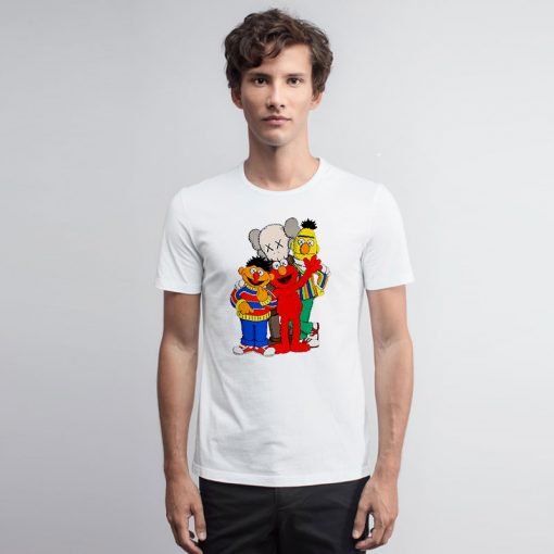 Kaws X Sesame Street Family Collab T Shirt