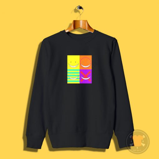 Koro Sensei faces Sweatshirt