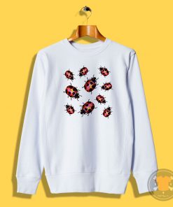 Ladybugs Pattern Sweatshirt