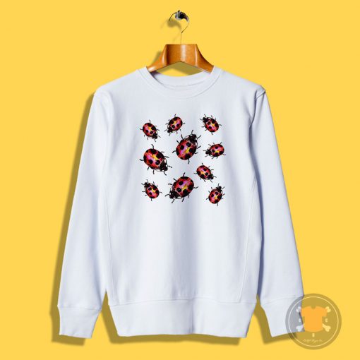 Ladybugs Pattern Sweatshirt