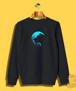 Lion Blue circle Sweatshirt