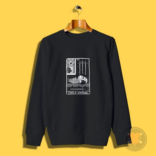 Lucky as Four of Swords Sweatshirt