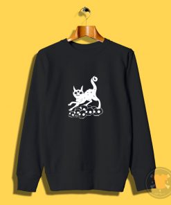 Magic Cat On Skulls Sweatshirt