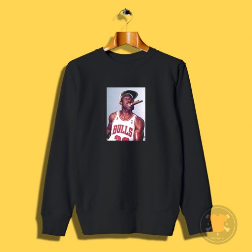 Michael Jordan Cigar Smoke Champions Sweatshirt